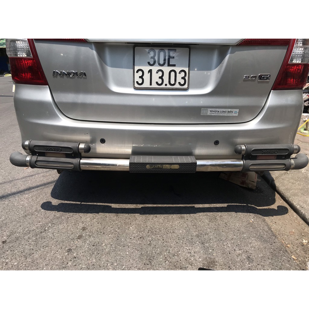 Cản sau xe Toyota Innova 2009 - 2015 loại 2 ống inox cao cấp, chắc chắn