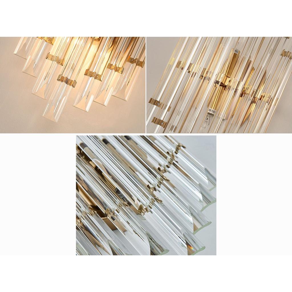 Đèn tường ZOSEN pha lê phong cách Bắc Âu sang trọng trang trí nhà cửa cao cấp - kèm bóng LED chuyên dụng.