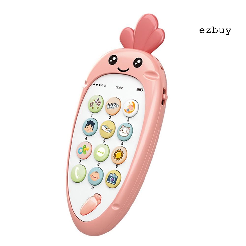 EY-Carrot Shape Simulation English Music Mobile Phone Baby Education Teething Toy