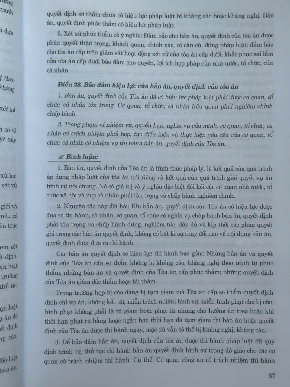 Sách Bình Luận Bộ Luật Tố Tụng Hình Sự năm 2015 sửa đổi năm 2021, 2024, 2025 (TS. Đinh Thế Hưng, TS. Trần Văn Biên) - V2657TA