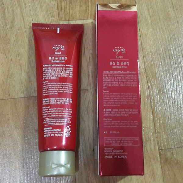 Tẩy tế bào chết hồng sâm Red Ginseng Peeling Gel My Jin Gold Hàn Quốc 130ml + Móc khoá