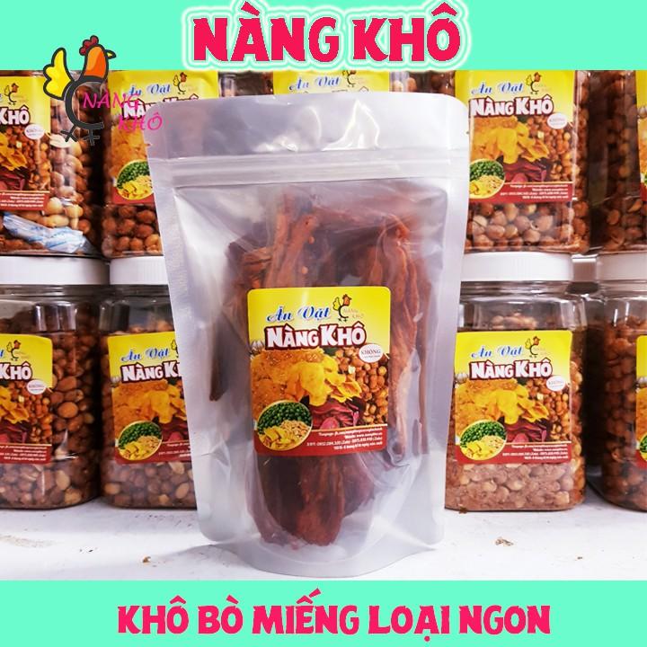 Khô bò miếng loại 1 siêu ngon | 100 gr | Đồ ăn vặt Nàng Khô