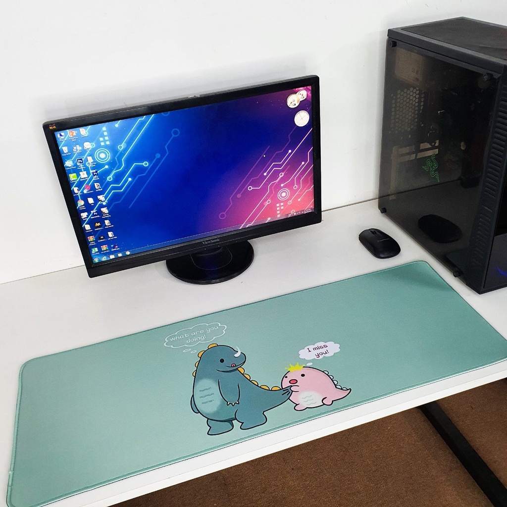 Pad Chuột Cỡ Lớn Lót Bàn Phím, Miếng Lót Chuột, Bàn Di Siêu Mượt Trải Bàn Kích Thước Lớn - Hàng Chính Hãng - 80X30 Cm - How Are You