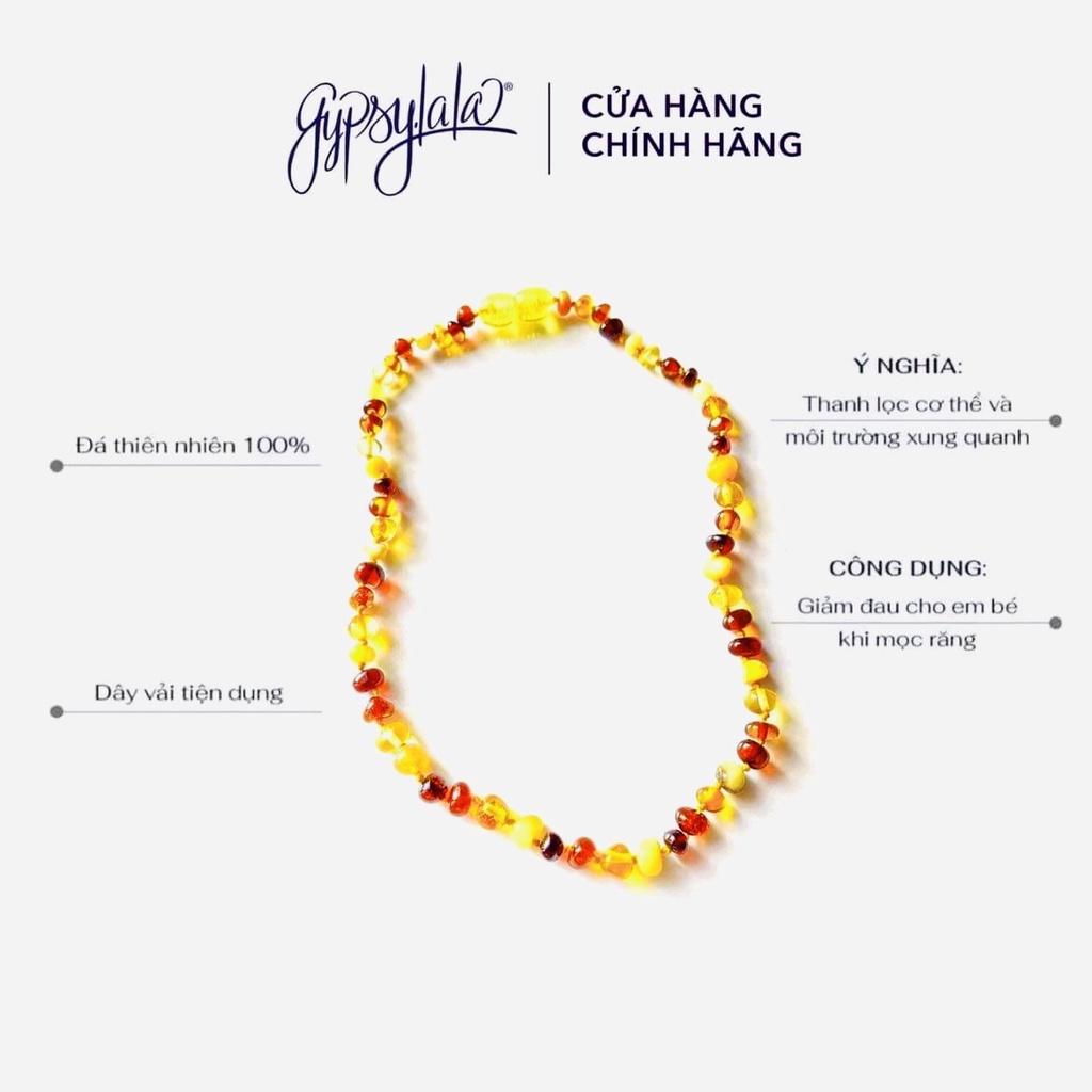 Dây chuyền đá Hổ Phách nhiều màu SP002015 Gypsy.lala