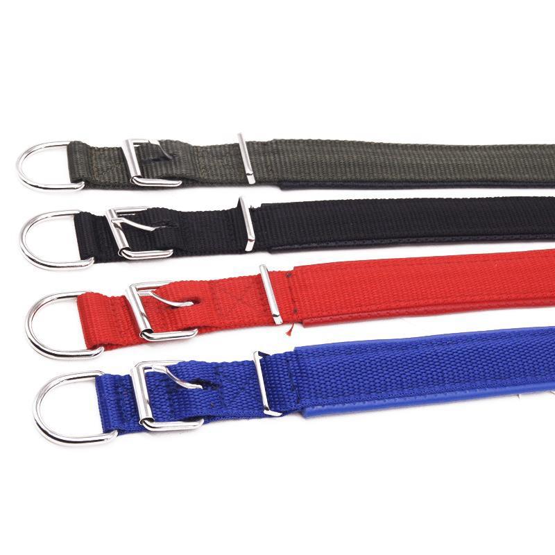 Vòng cổ cho chó XDD Ngáo Và Gâu Đần cỡ L chất liệu vải dù và da, kích cỡ 52*2.5cm
