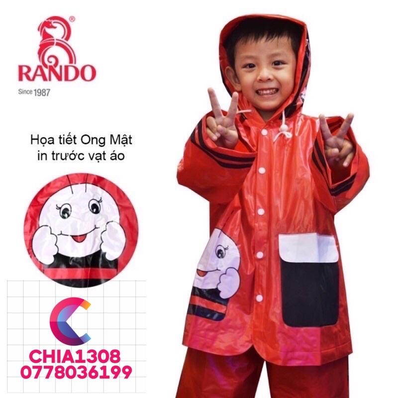 ÁO MƯA BỘ TRẺ EM CAO CẤP RANDO