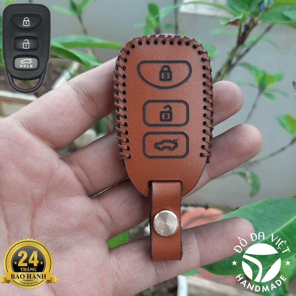Bao Da Chìa Khoá Hyundai Tucson, SantaFe, Starex 2006-2011, KIA Carens, Sportage 2005