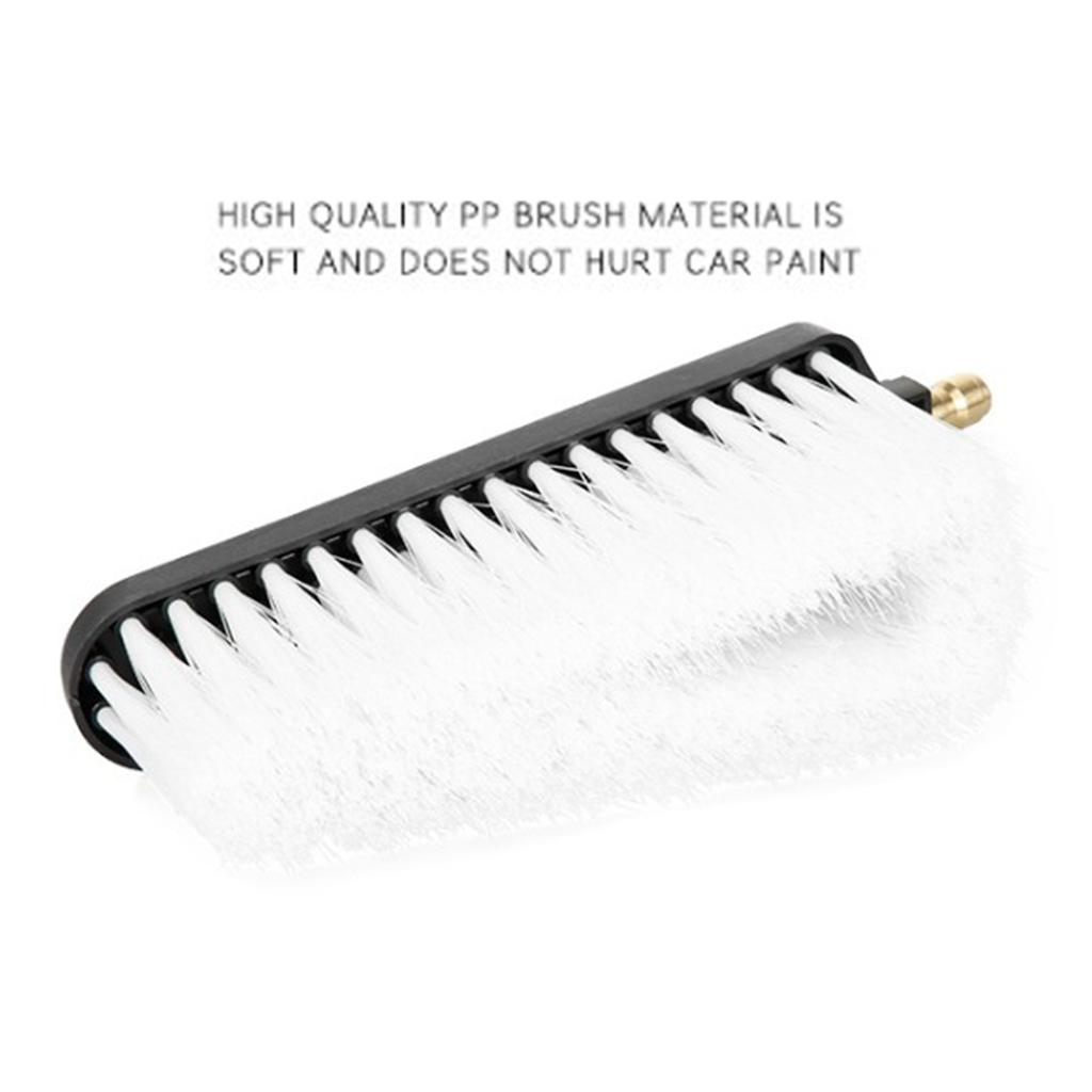 Spraying Car Cleaning 1/4'' Connector Triangle Soft Brushes Replacements