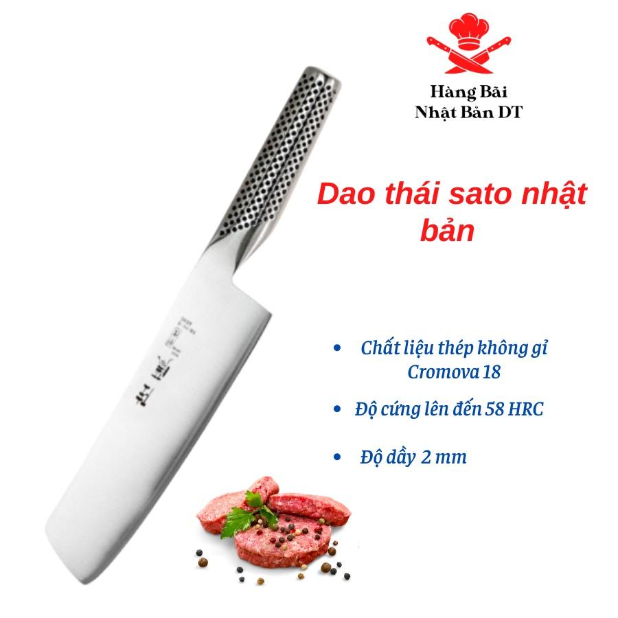 Dao Thái Thịt Cá Nhật Bản Sắc Bén - Dao Nhật Dày Dặn , Nặng Tay, Nguyên Khối Thép Cao Cấp Không Gỉ