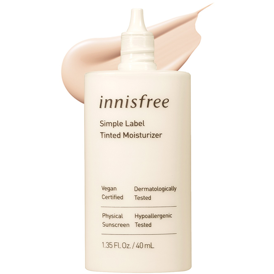 Kem Lót Thuần Chay Innisfree Simple Label Tinted Moisturizer #1 40ml - 131172432