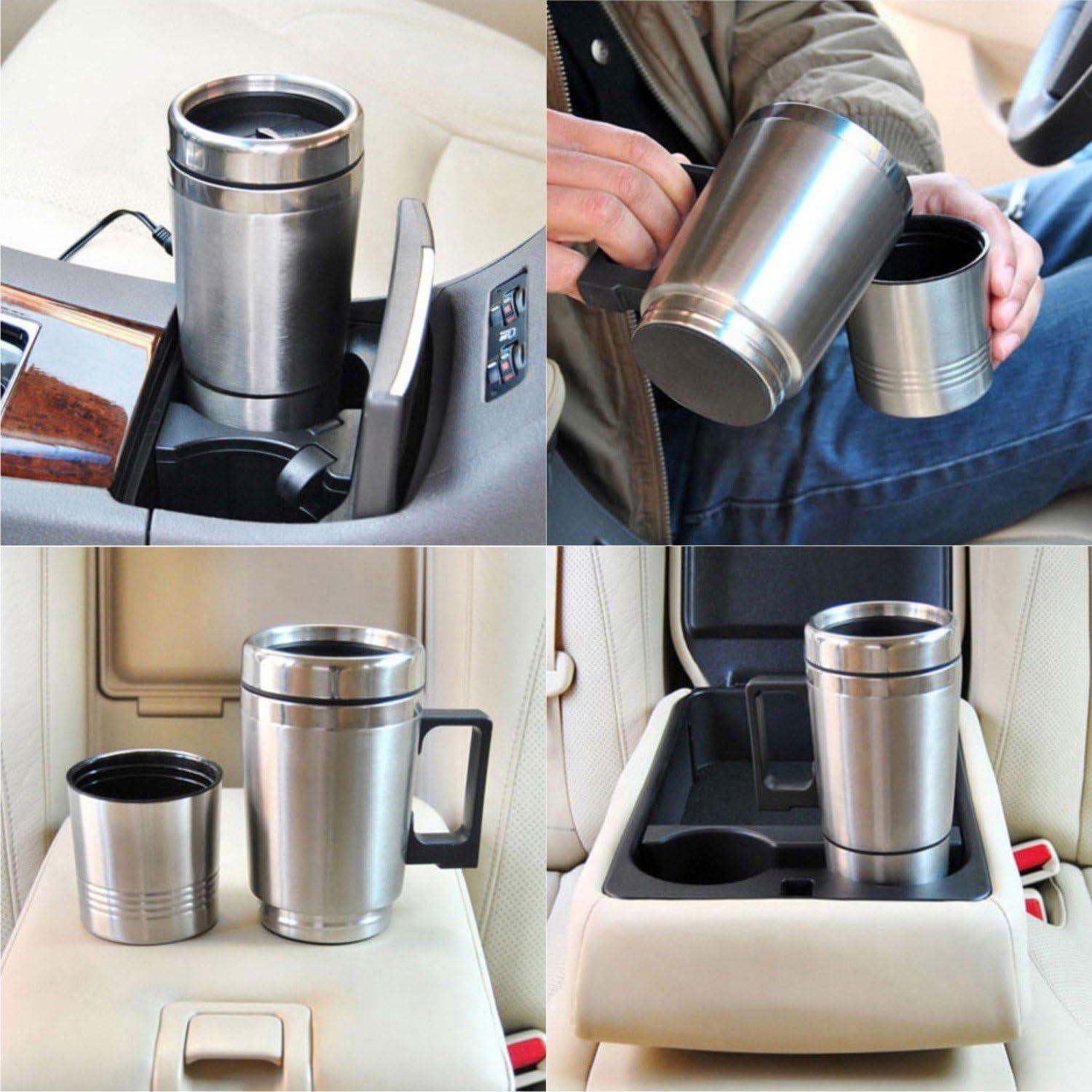 Xe điện ô tô, chai 12 V, với cốc cà phê bằng thép không gỉ