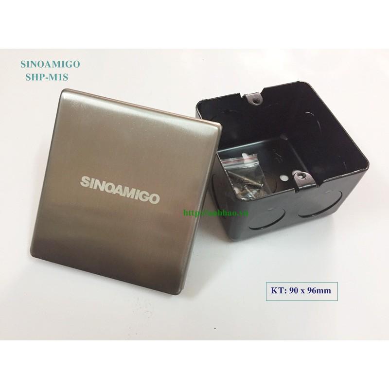 Ổ điện âm sàn nắp trượt Sinoamigo SHP-M1S inox màu bạc - Hàng chính hãng