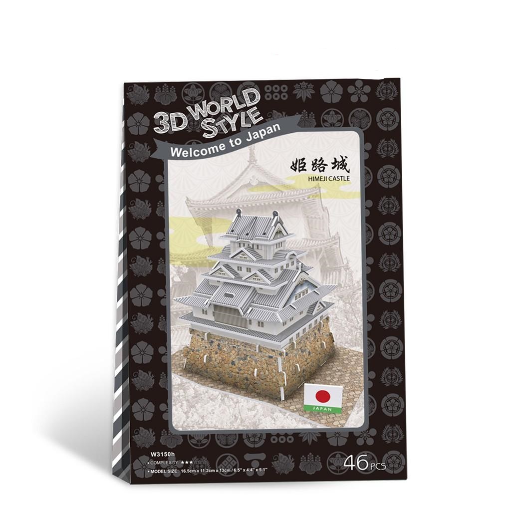 Mô hình giấy 3D - Kiến trúc Đền truyền thống Nhật Bản - Himeji Castle - W3150h