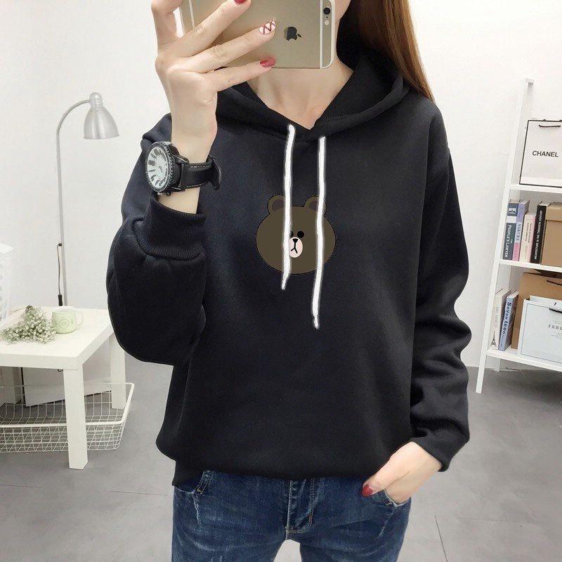 Áo hoodies form to y hình chất