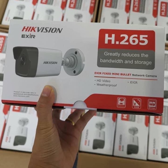 Camera IP hồng ngoại 2.0 Megapixel HIKVISION DS-2CD1023G0-IUF Có Mic Thu Âm - Hàng chính hãng