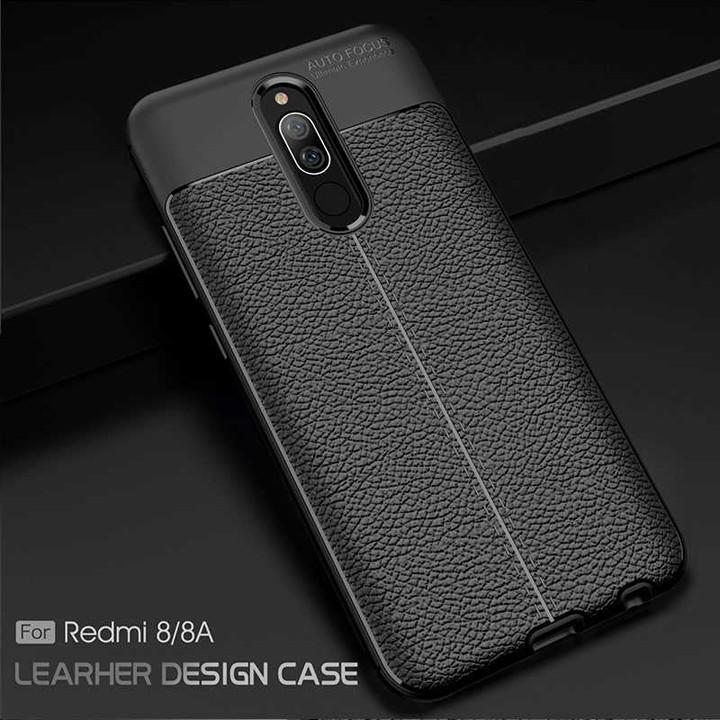 Ốp lưng Xiaomi Redmi 8 Silicon giả da Auto Focus