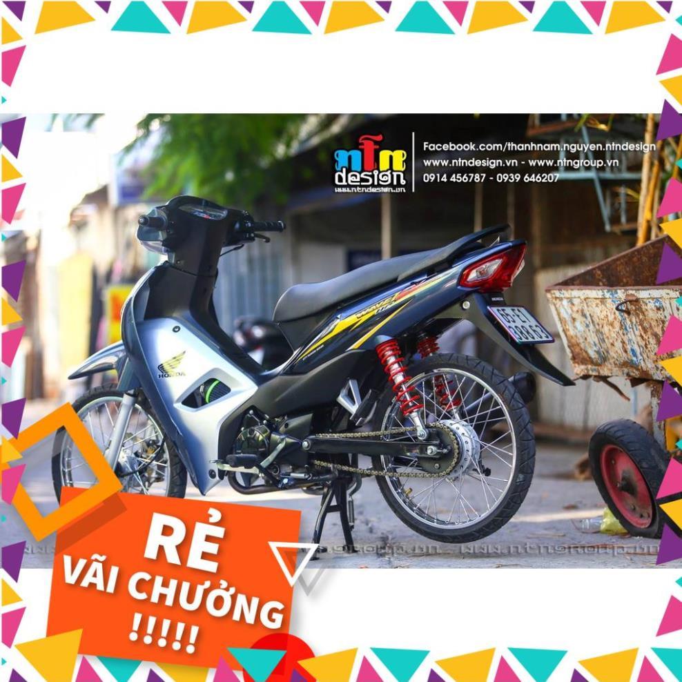 Tem Rời Wave A 110 Mẫu Xám Vàng Đen