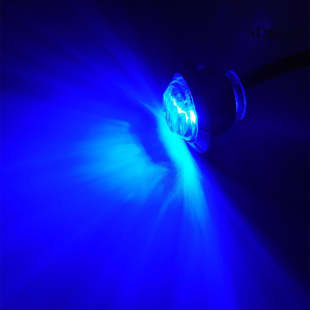 Bộ 10 Đèn Led 3 Bóng 12v 0.75 Inch Siêu Sáng Chống Thấm Nước Dành Cho Xe Tải