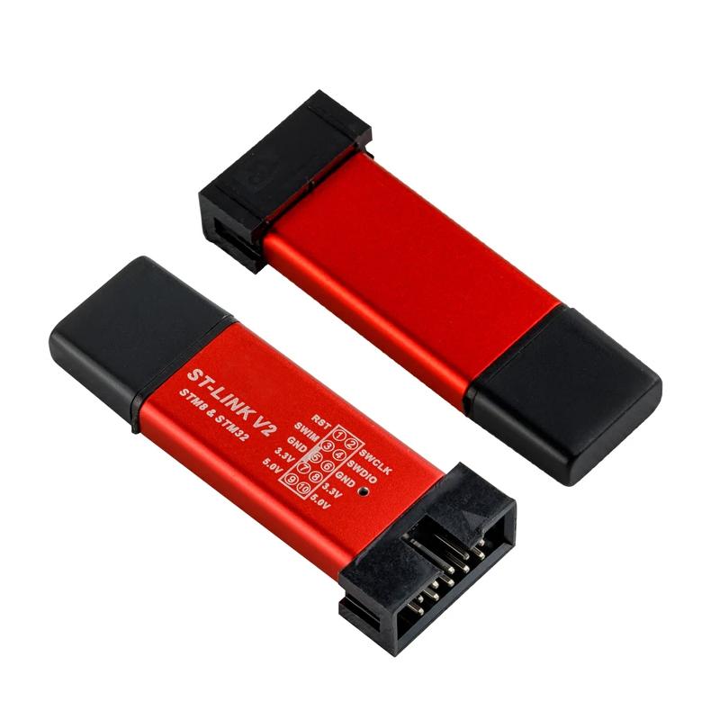 ST Link StLink St-Link v2 Mini STM8 STM32 Simulator Tải xuống lập trình lập trình với Cover DuPont Cáp ST Link V2