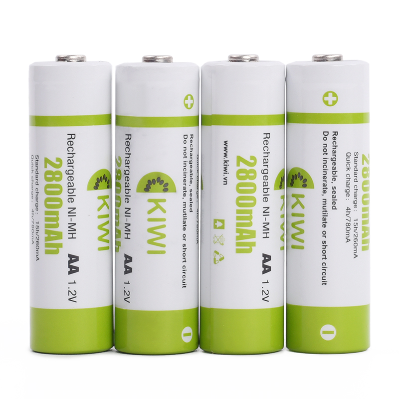 Pin sạc Kiwi AA 2800mAh vỉ 4 viên Chính hãng