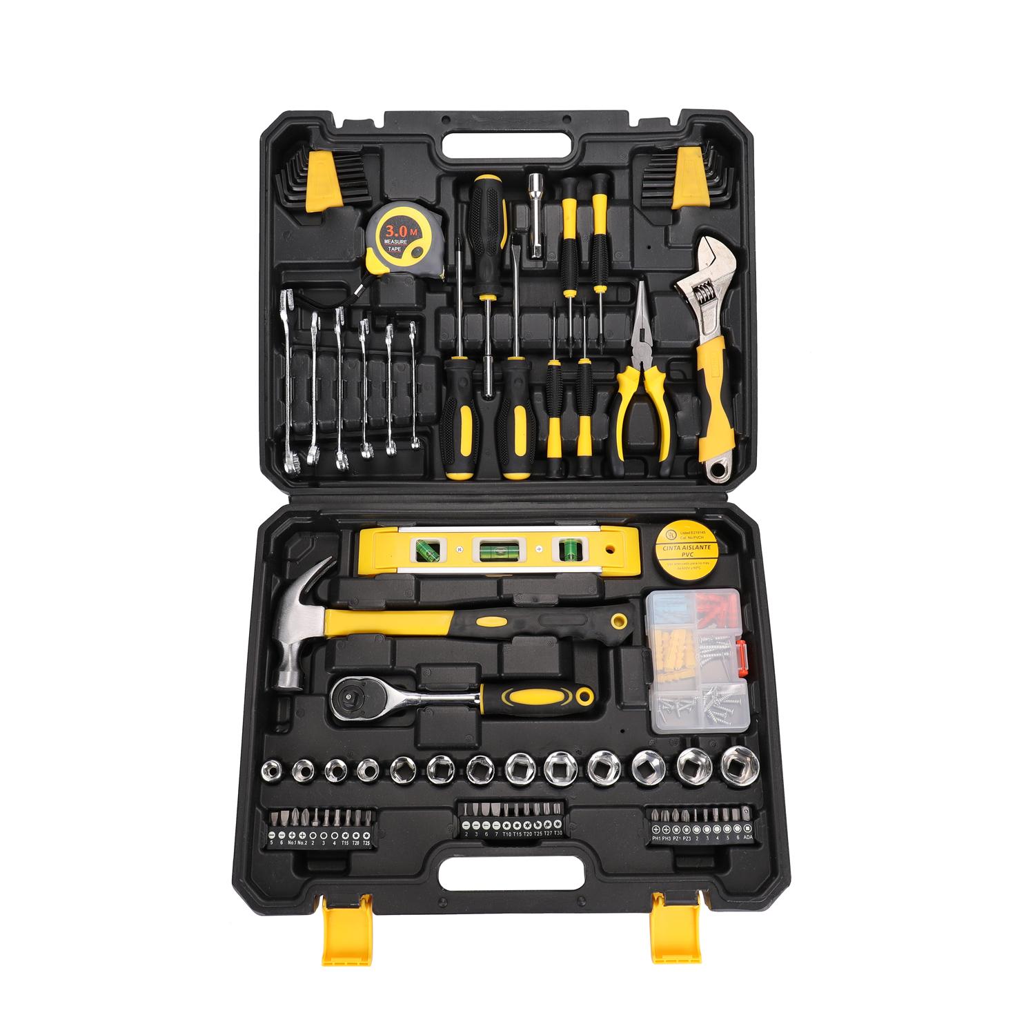 108pcs Tool Set Household Hardware Hand Tools Combination Auto Repairing Kit Tool Box