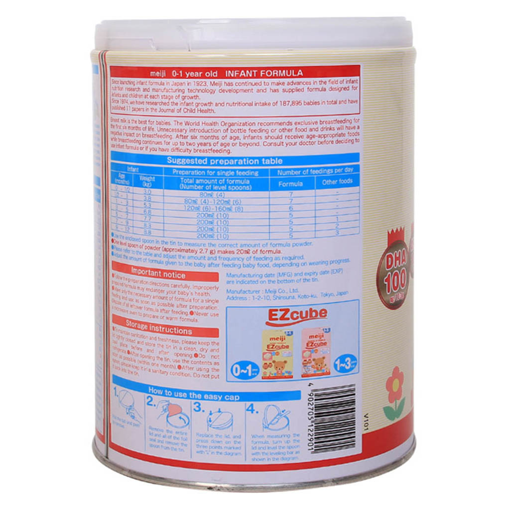 Sữa Bột Meiji 0-1 Infant Formula