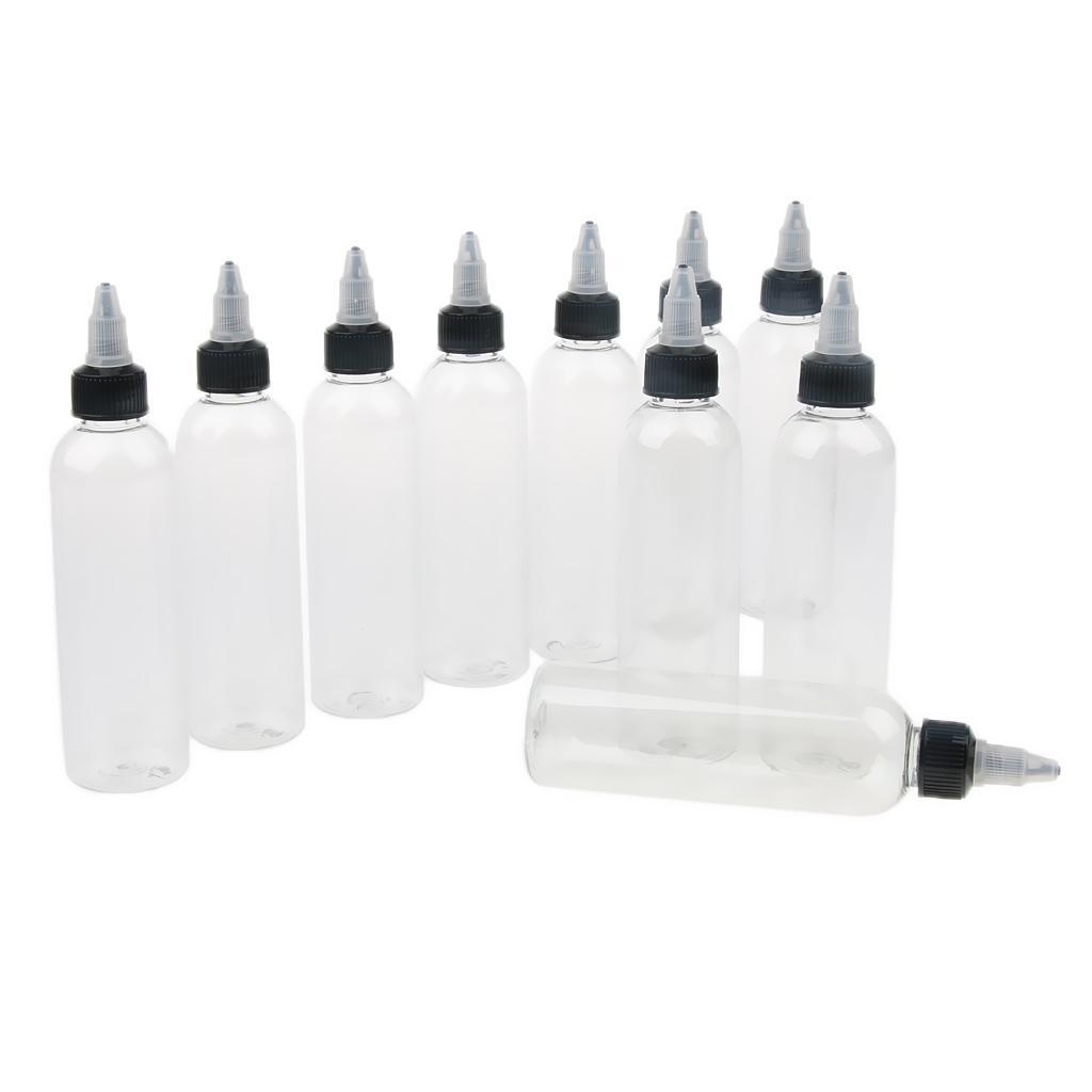 Hot 100PCs 120ml Cap Clear Bottles for Ink Pigment Bottle Supply