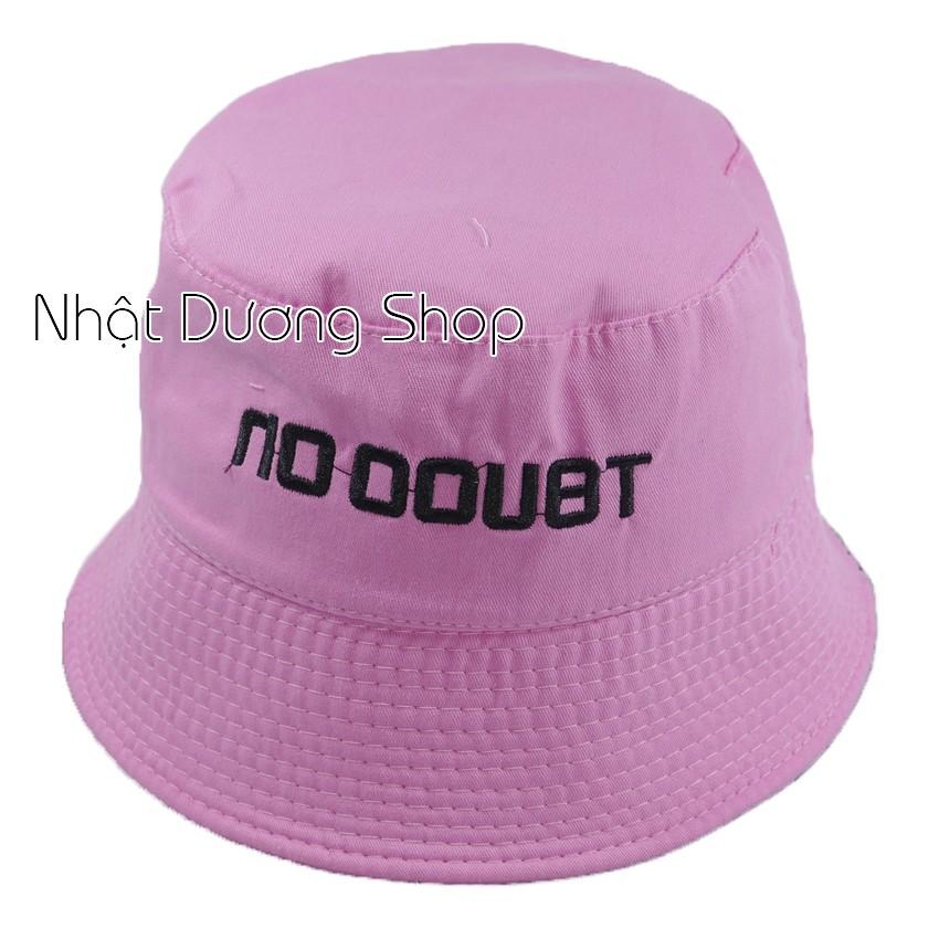 Nón vành cụp No Doubt cá tính - Trắng vải Cotton thoáng mát thích hợp cho ace