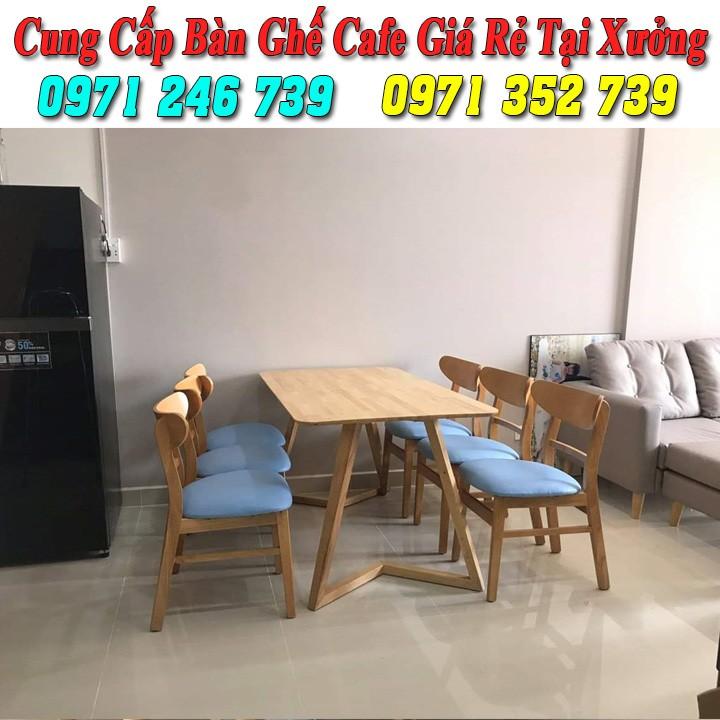 Bàn ghế cafe gỗ