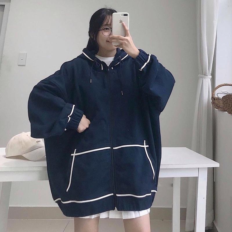 Áo Khoác JENNIE Nỉ Chân Cua Form Rộng Nam Nữ Unisex