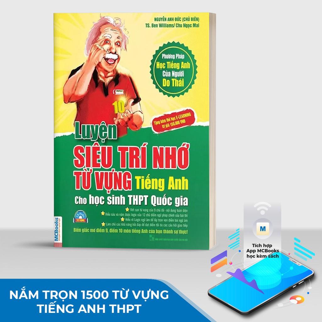 Sách - Luyện Siêu Trí Nhớ Từ Vựng Tiếng Anh Dành Cho Học Sinh THPT Quốc Gia - Học Kèm App Online