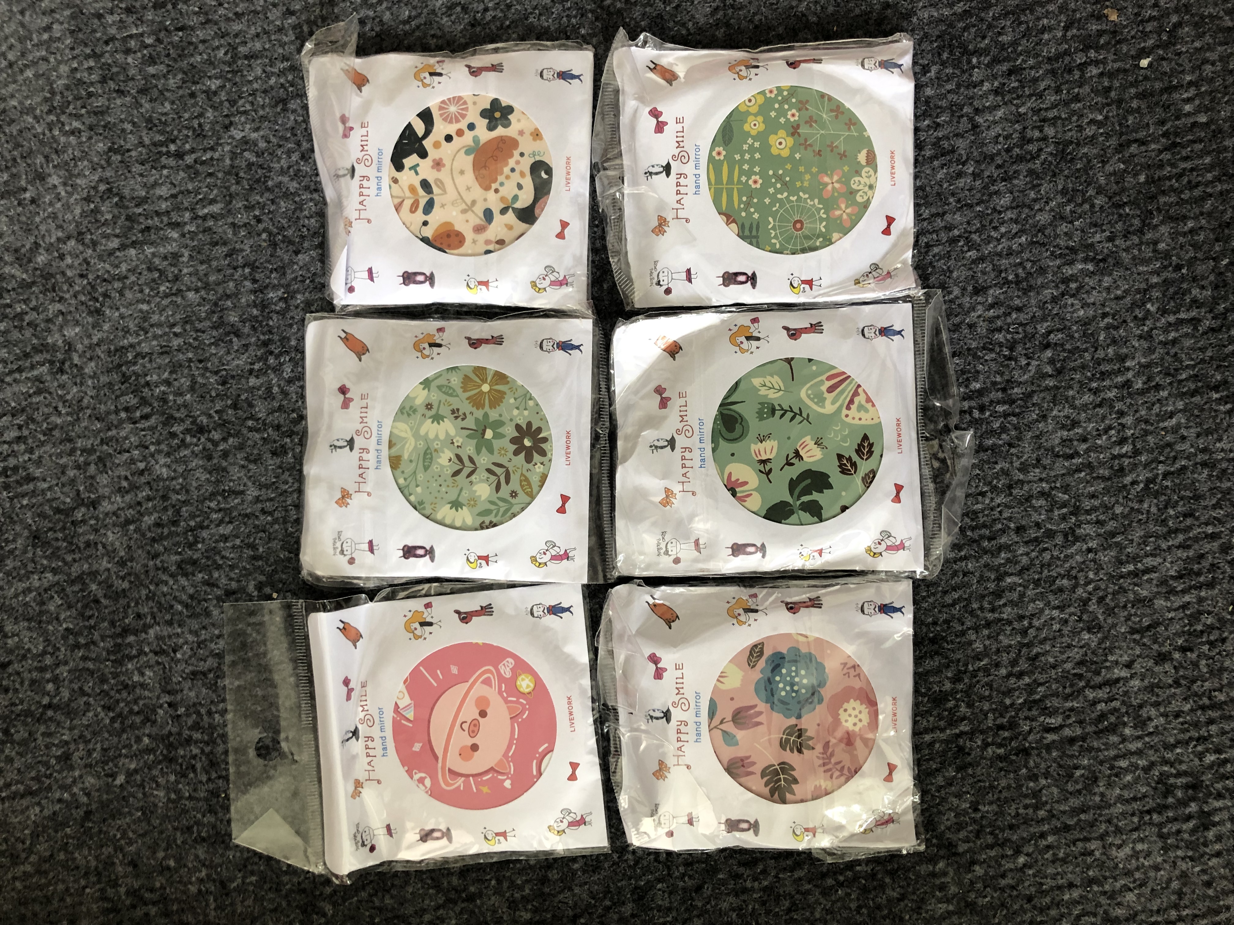 Gương mini Trang Điểm Hàn Quốc Tròn