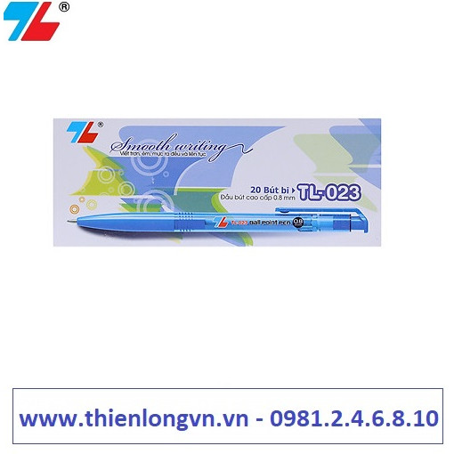 Hộp 20 cây bút bi Thiên Long - TL023 màu xanh