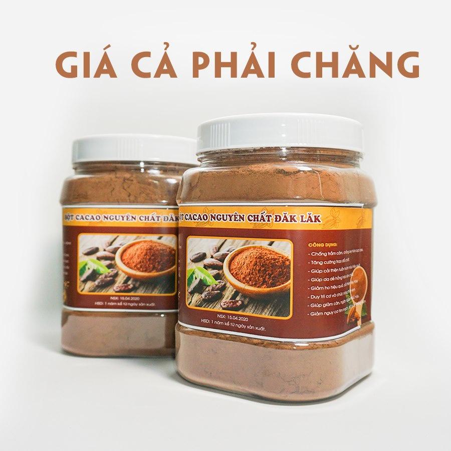 Bột Ca Cao Đắk Lắk Nguyên Chất 300g, 500g thơm ngon, đậm đà, chuẩn giảm cân, giảm mệt mỏi