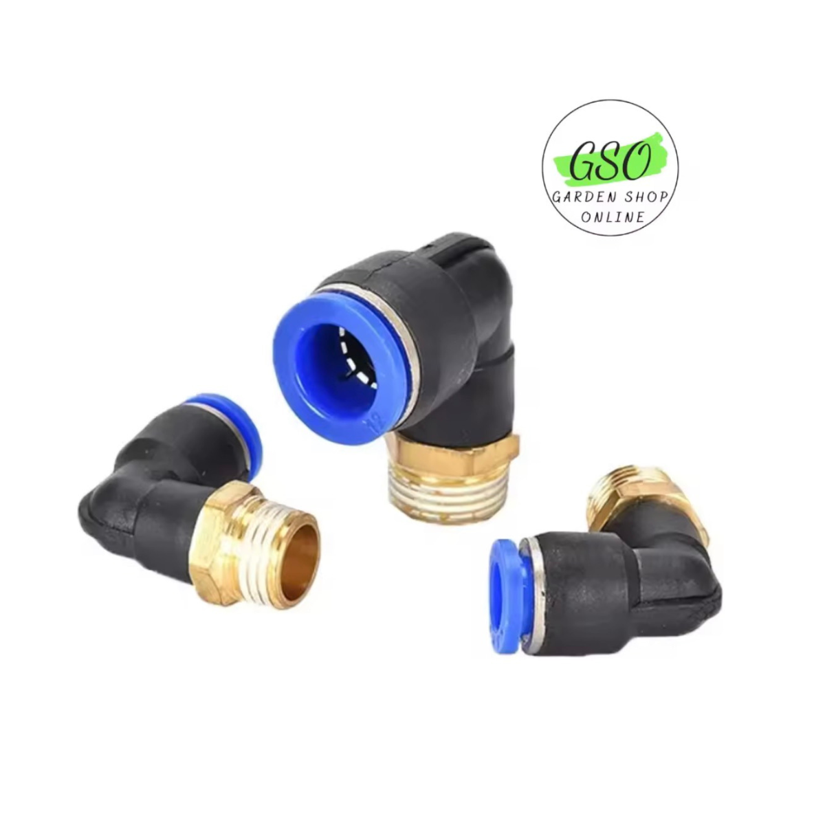 Đầu nối nhanh góc PL 4mm 6mm 8mm 10mm 12mm / Khớp nối nhanh / Nối nhanh phun sương ống 4 6 8 10 12