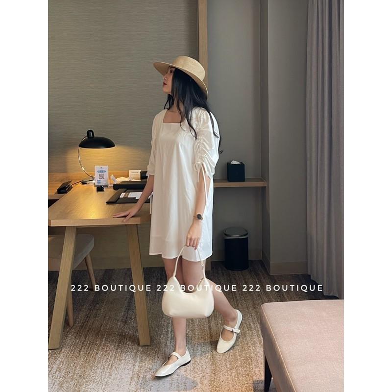 Váy suông inchoose tay bồng nhẹ