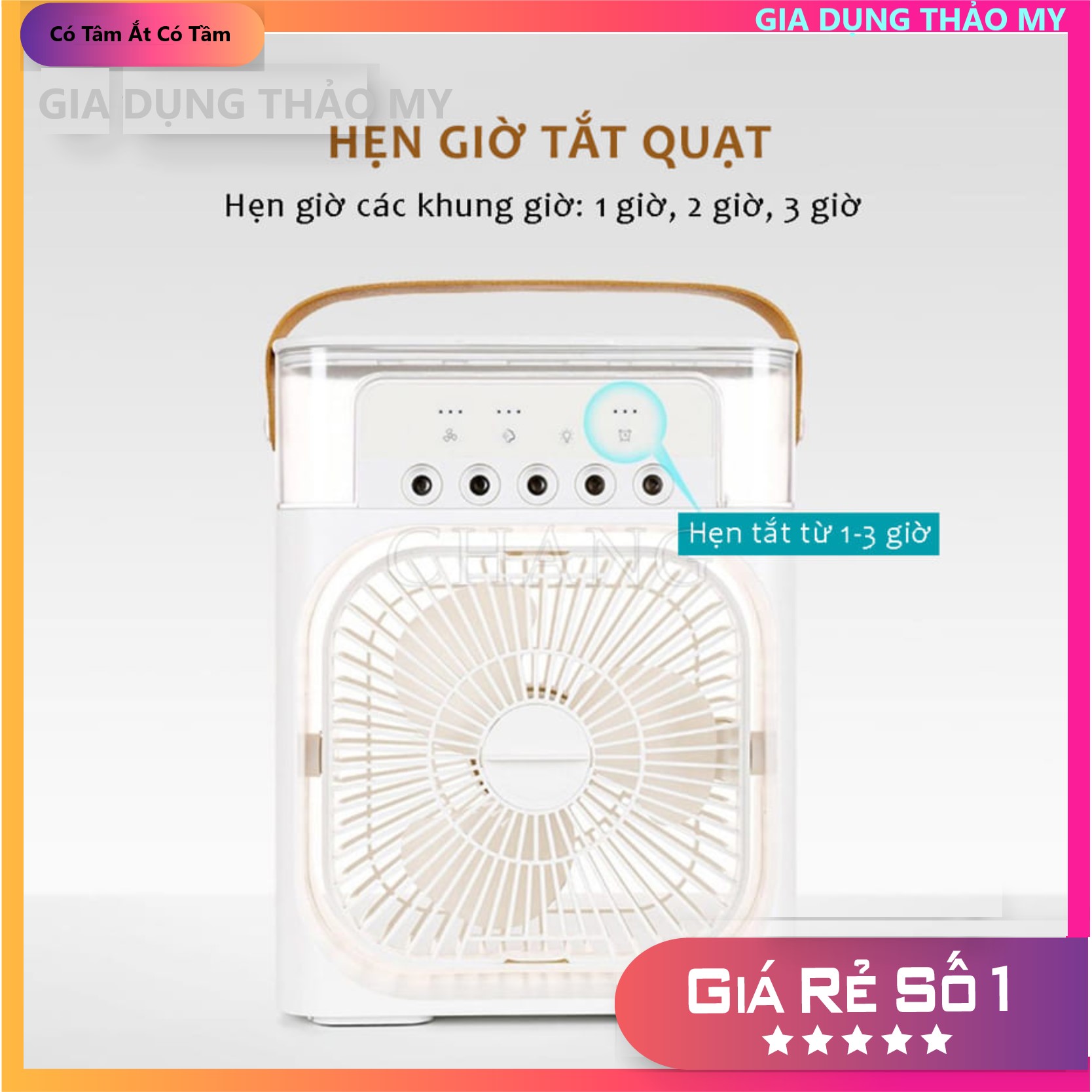 Quạt Hơi Nước Mini, Quạt Phun Sương Mini Tạo Ẩm Làm Mát Để Bàn