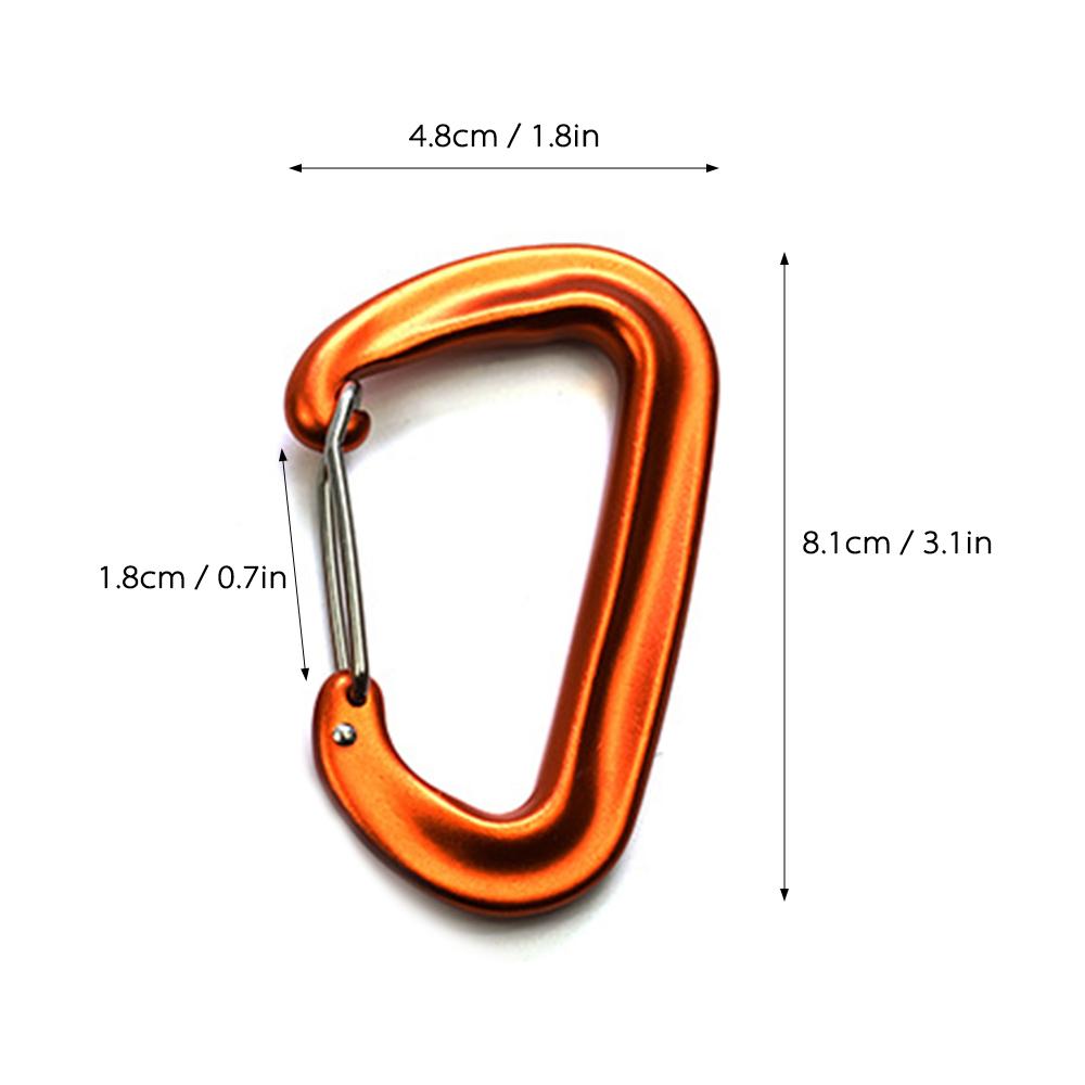 2 Móc Khóa Carabiner Cao Cấp Có Cổng Kẹp Chịu Lực Nặng 12KN Siêu Nhẹ Cho Võng Cắm Trại