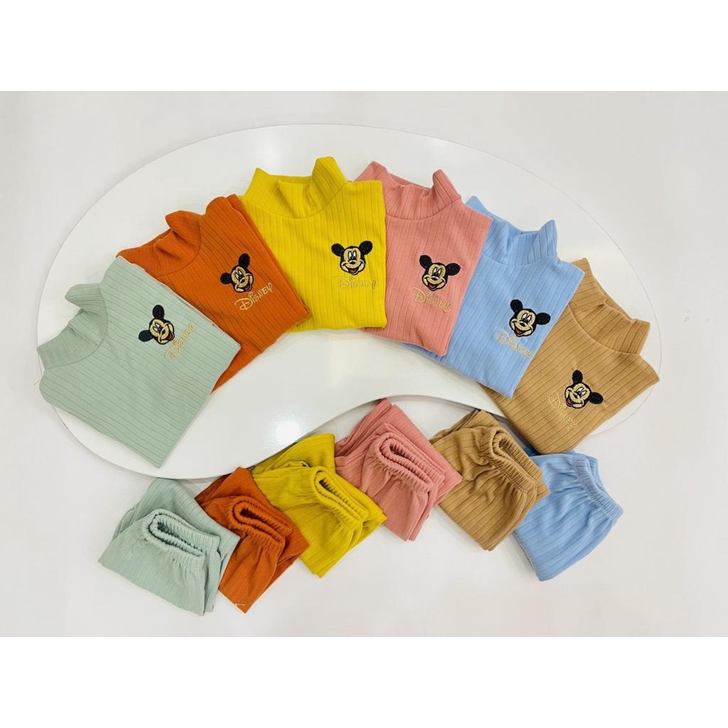 Bộ len tăm cổ 3 phân cho bé