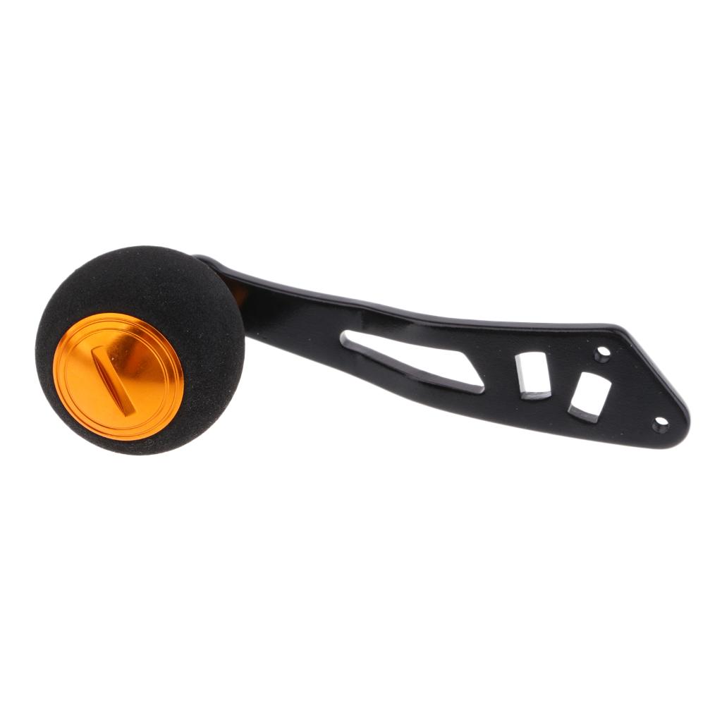 Power Fishing Reel Handle Knob Drum Baitcasting Reel Handle Rocker Arm Gold