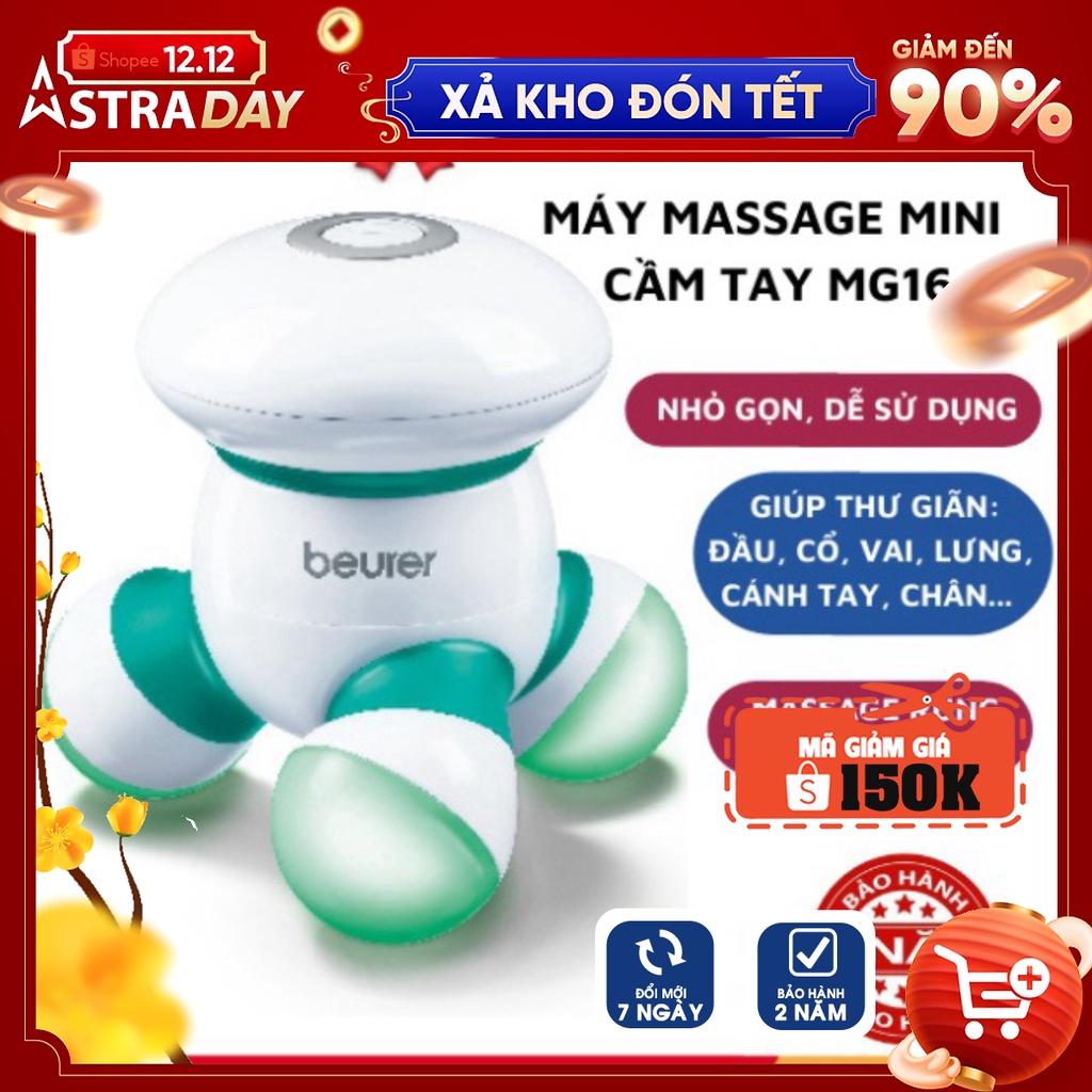 Máy massage mini cầm tay Beurer MG16, nhỏ và tiện dụng. Dễ dàng sử dụng tại nhà và cơ quan