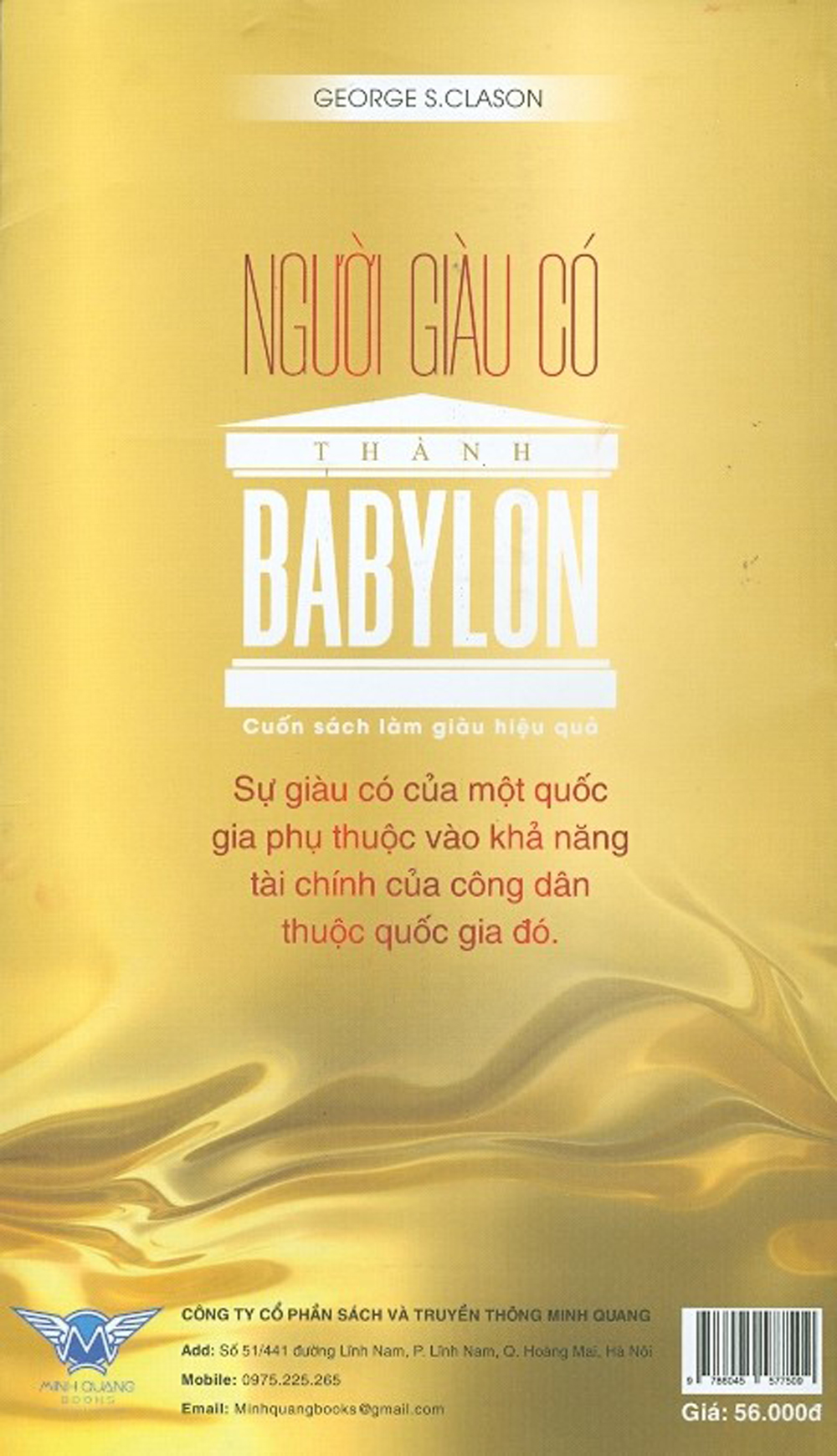 Người Giàu Có Thành Babylon - Cuốn Sách Làm Giàu Hiệu Quả