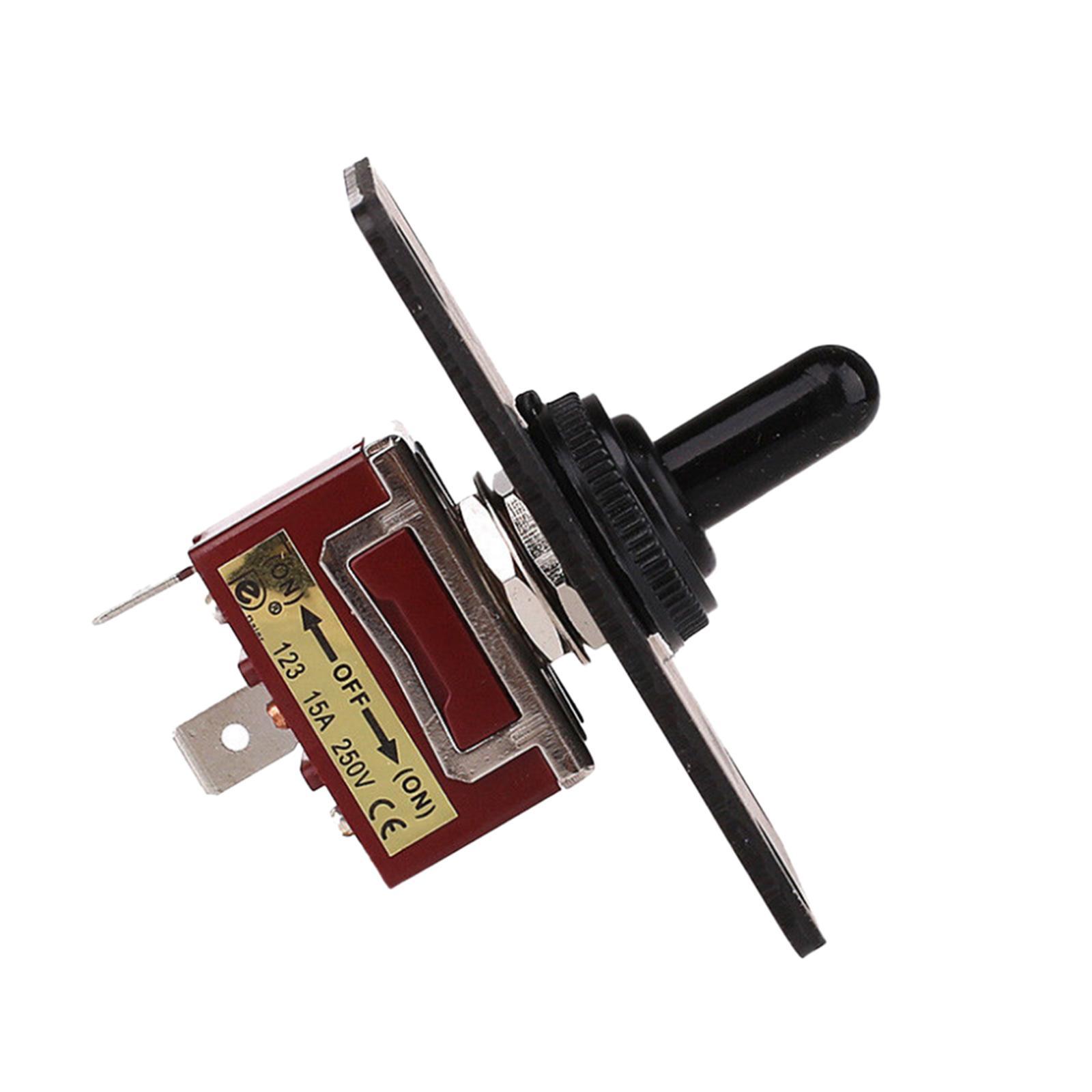 4pcs Boat 3 Pin Up Down On/  Momentary Toggle Switch Panel 12V 15A