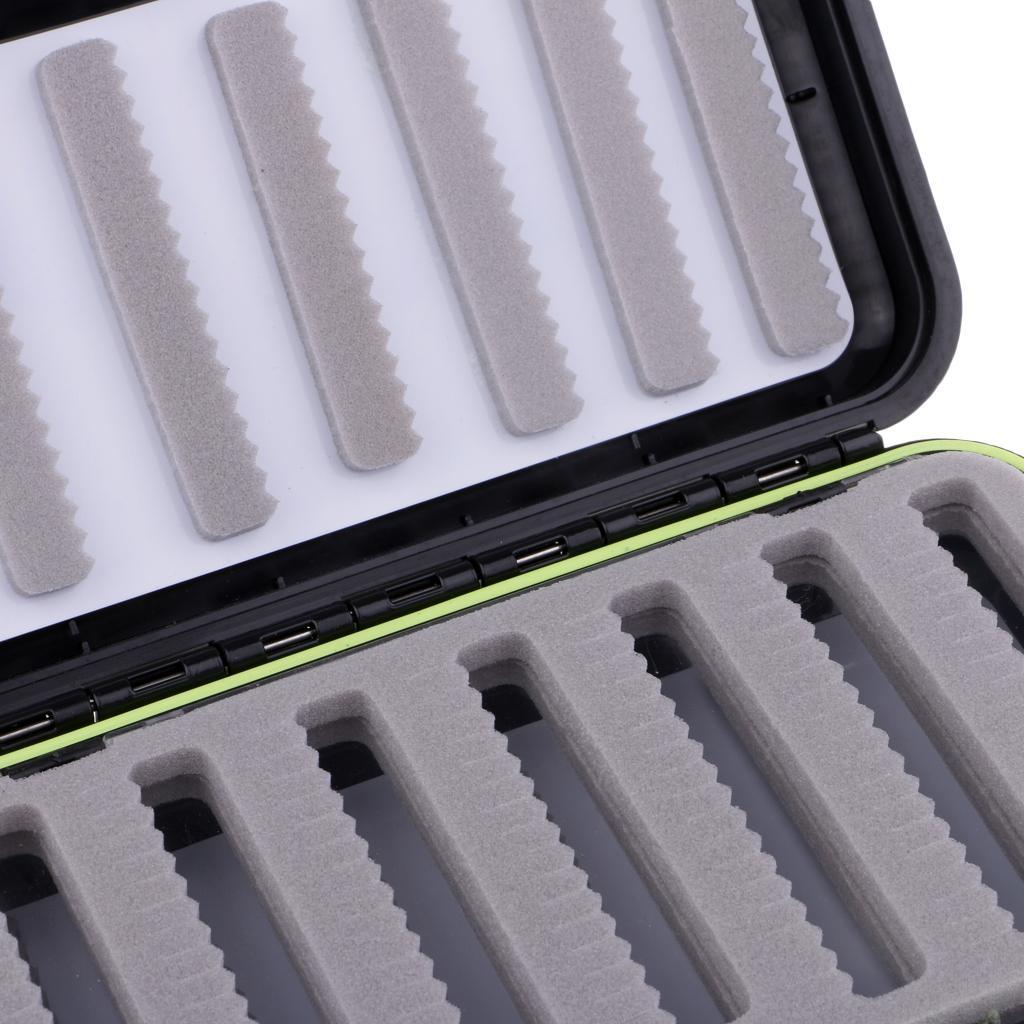 Waterproof Fly Box Fly Fishing Hook Jig Storage Fishing Tackle Slot Foam