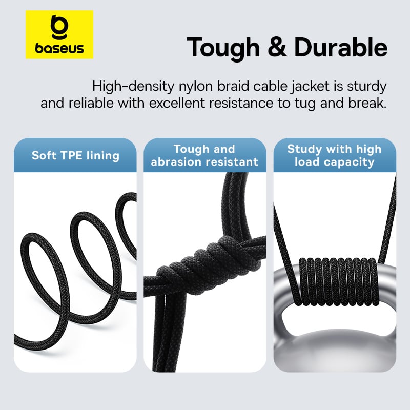 Cáp Sạc Nhanh Baseus Gem C to C 100W (Fast-Charging Data Cable) - Hàng chính hãng
