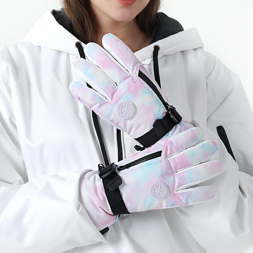 Găng Tay Mùa Đông Unisex Nam Nữ Giữ Ấm Có Dây Rút Chống Thấm Nước Sử Dụng Màn Hình Cảm Ứng Dễ Dàng Golovejoy