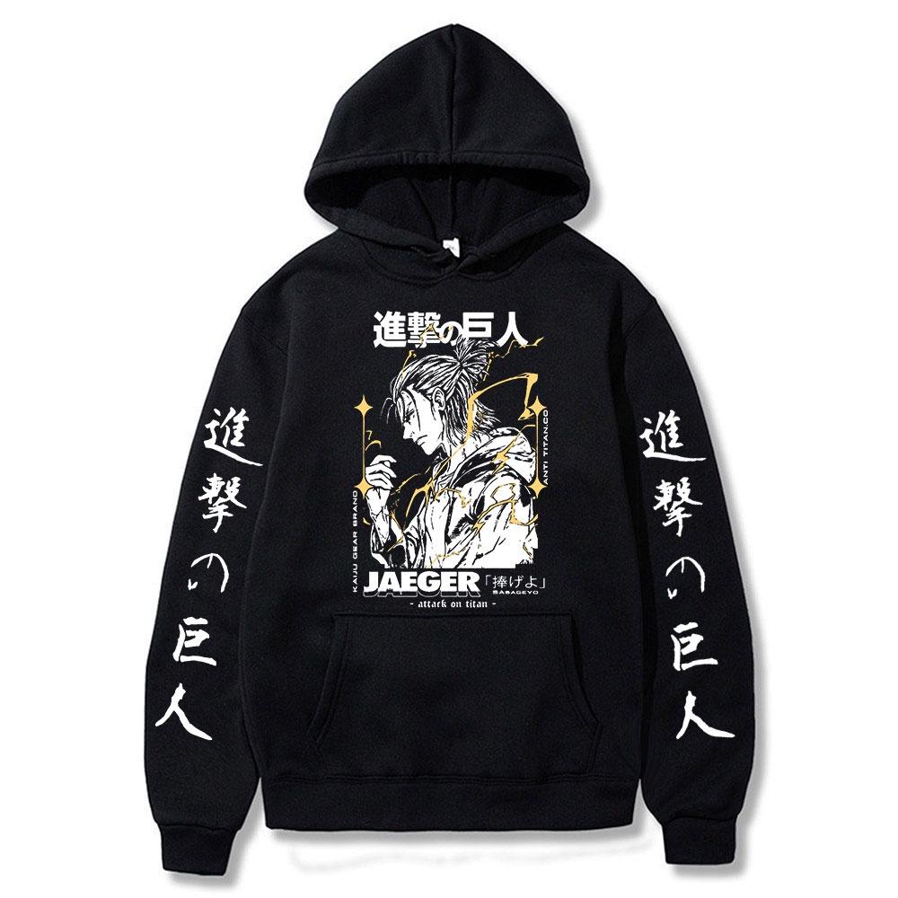 Áo Hoodie Dài Tay Nỉ Ấm Attack on Titan Hoodie Anime Eren Yeager Cực HOT