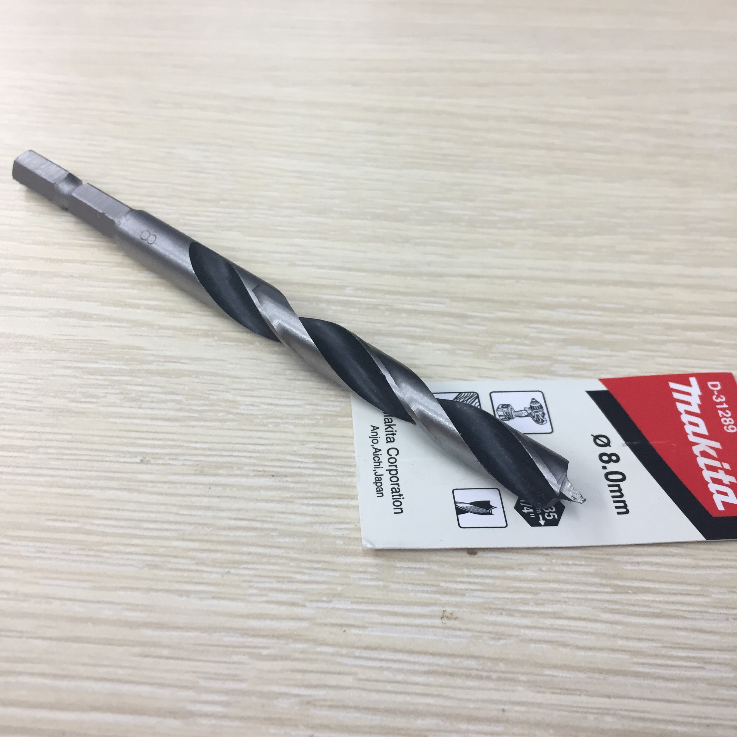 3 Mũi khoan gỗ 8, 10, 15mm đuôi lục giác 1/4in Makita