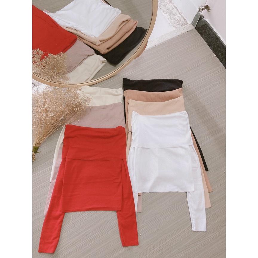 ÁO THUN NỮ GÂN BẸT VAI TAY DÀI (DƯỚI 52KG MẶC VỪA