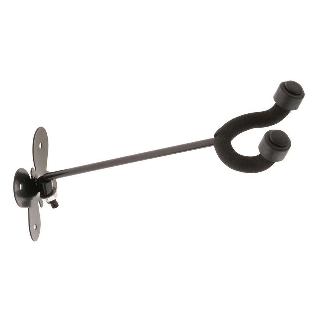 Black Guitars Bass Banjo Mandolin Wall Hanger Holder Rack Slatwall for Music Store School Exhibition Studio